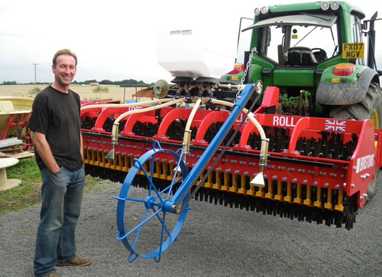 James Sharpe taking Delivery of his Multi Tooth Tiller roll